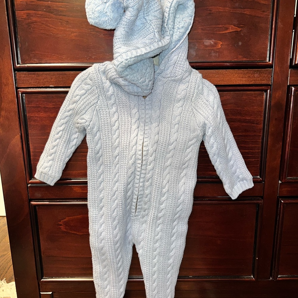 MAX STUDIO BABY Footsie NWOT BABY BLUE
